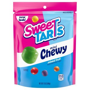 SweeTARTS Mini Chewy Mixed Fruit Candy 12 oz – Sweet & Tart Chewy Candy with Cherry, Grape, Lemon, Apple & Orange Flavors