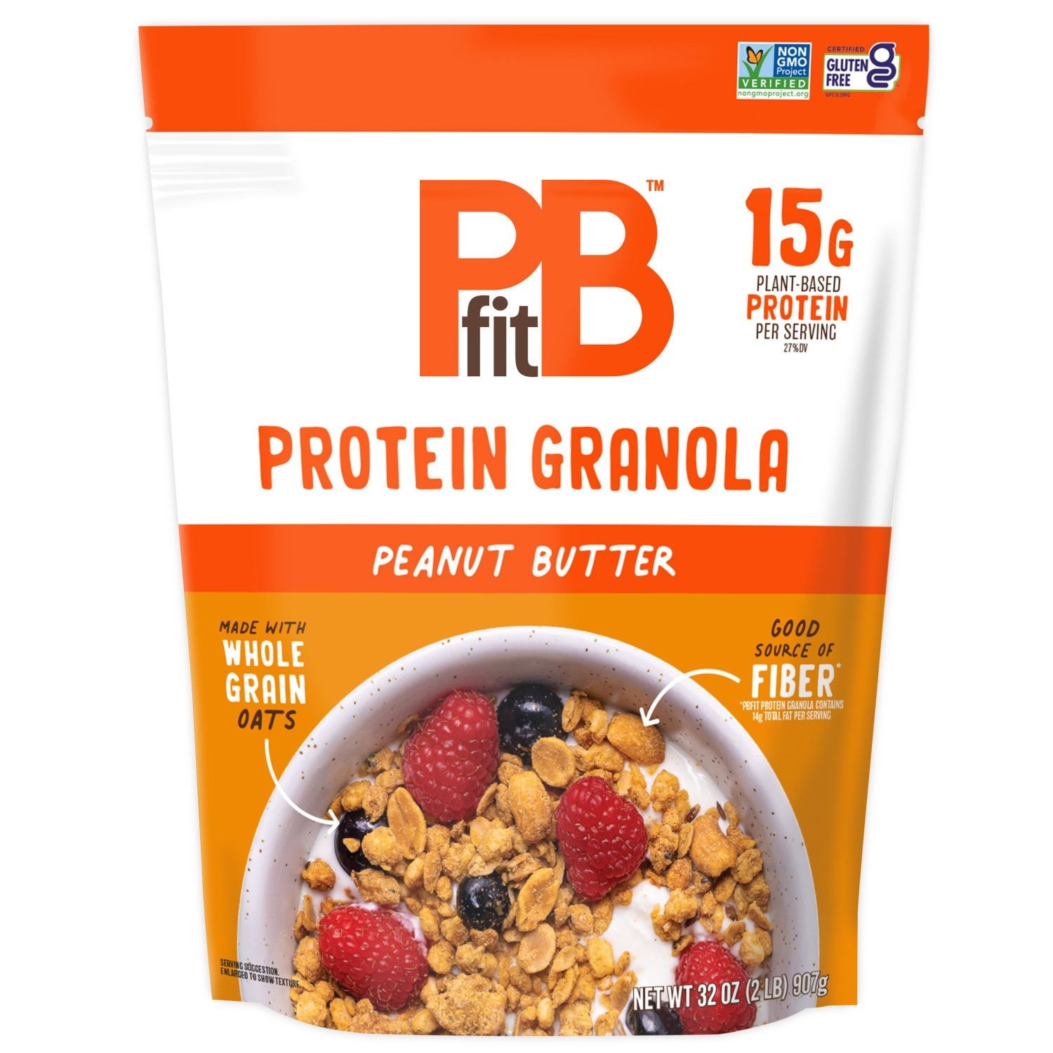 PBfit Peanut Butter Protein Granola, 32 oz – Crunchy High-Protein Breakfast & Snack Cereal - Image 6