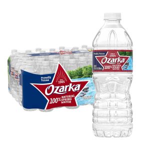 Ozarka 100% Natural Spring Water – 16.9 fl oz Bottles, 40 Pack | Pure Hydration, Refreshing & Convenient
