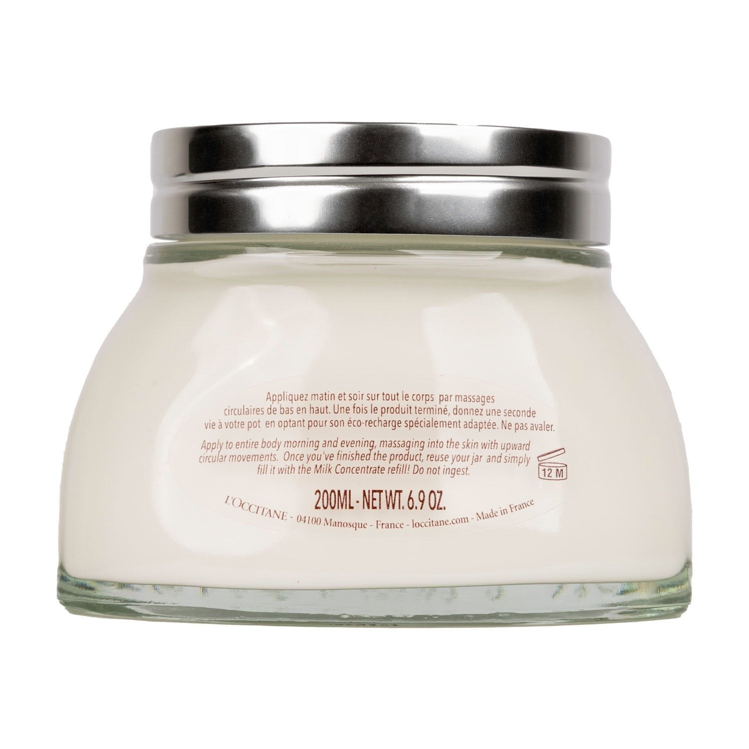 L'Occitane Almond Milk Concentrate Body Cream – Firming & Smoothing Moisturizer with Sweet Almond Oil, 6.9 oz - Image 3