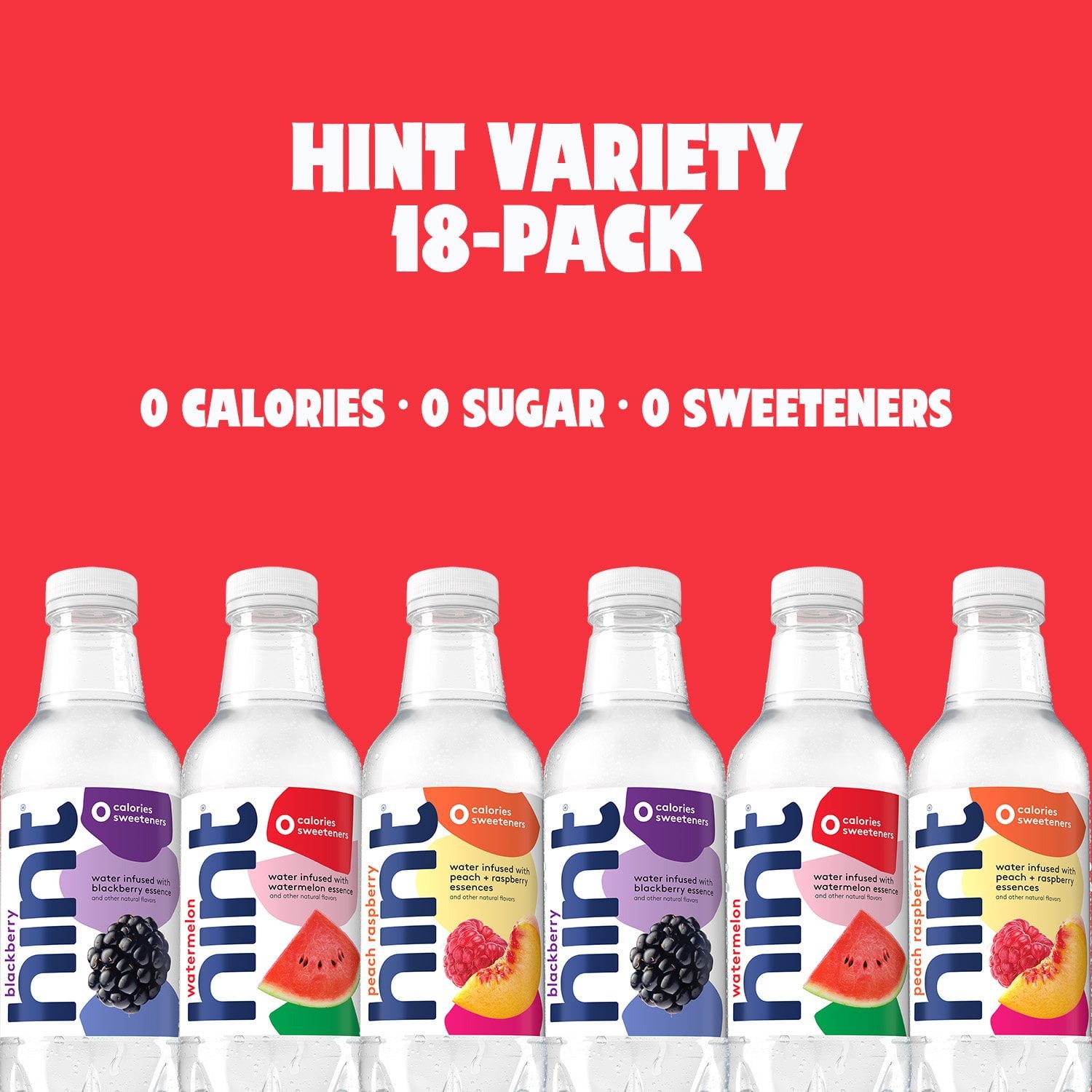 Hint Flavored Water Variety Pack – Sugar Free Fruit Infused Water, 16 fl. oz. Bottles, 18 Pack, No Sweeteners, No Calories - Image 5